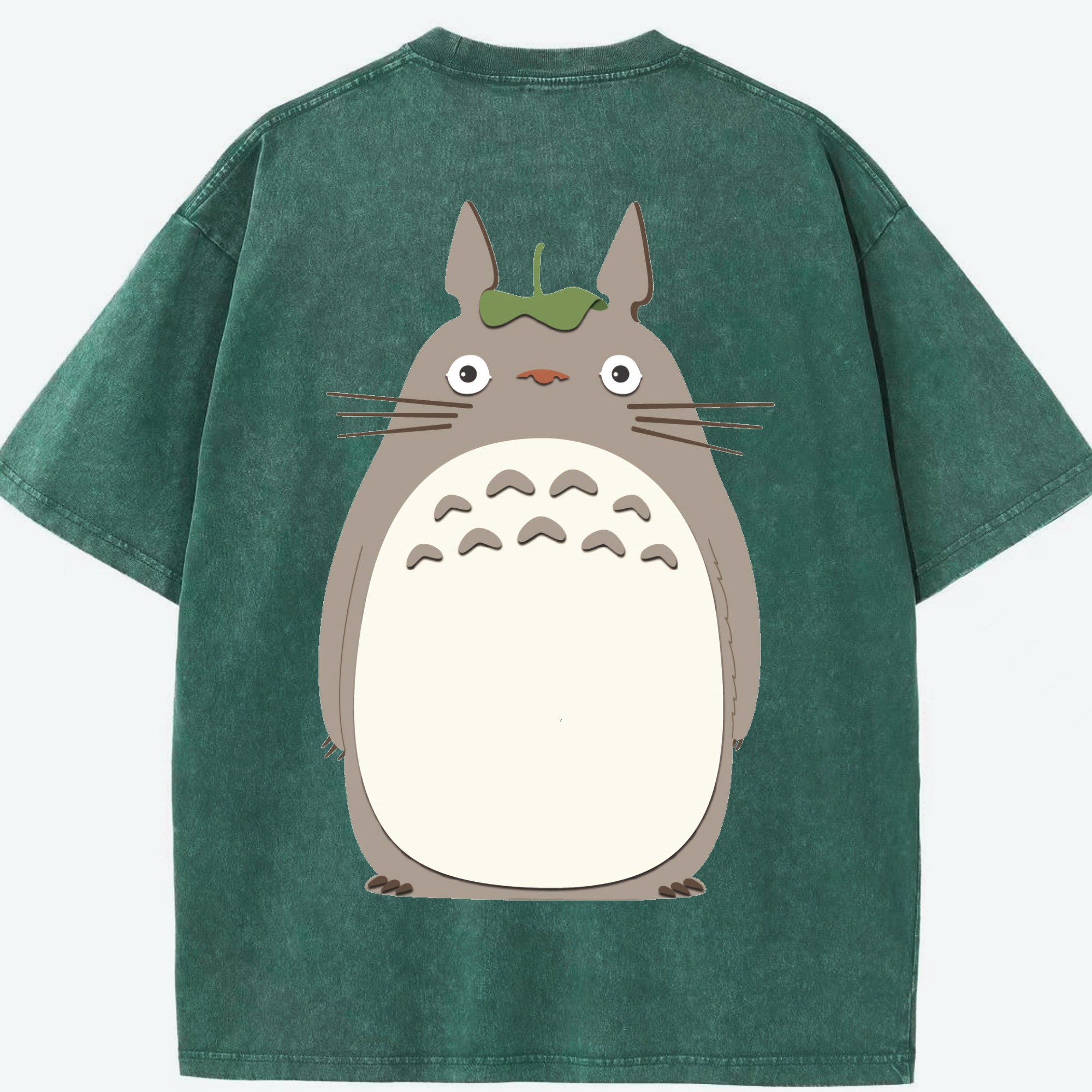 （画像用） となりのトトロ 草壁メイ 草壁サツキ My Neighbor Totoro Satsuki Kusakabe Mei Kusakabe 綿100% ヴィンテージ風 半袖Tシャツ（背面プリント）